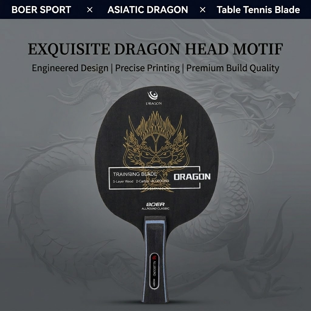 Table Tennis Zhang Jike - ไม้ปิงปอง Boer Asia Dragon รุ่น 5