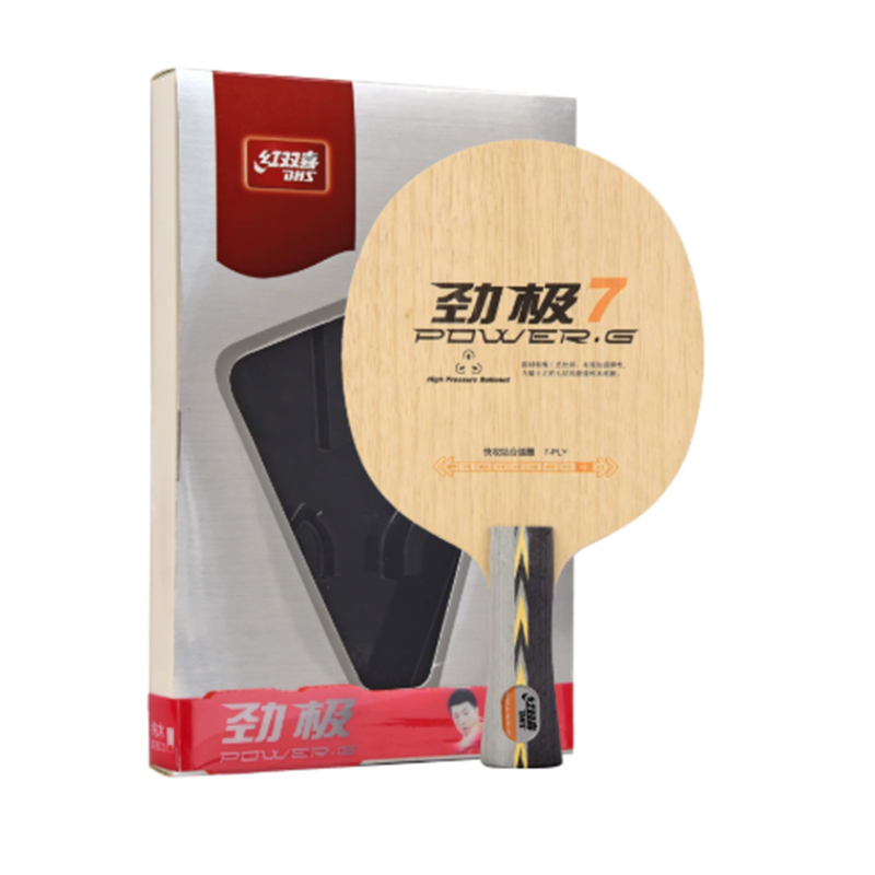 Table Tennis Racket - ไม้ปิงปอง DHS PG7 ทำจากไม้แท้ 7 ชั้น