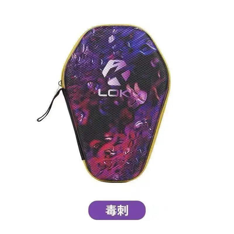 Table Tennis Loki - LOKI กระเป๋าใส่ไม้ปิงปองลายมังกรแบบพกพาป้องกันไม้ปิงปองกระเป๋าเปลือกแข็ง